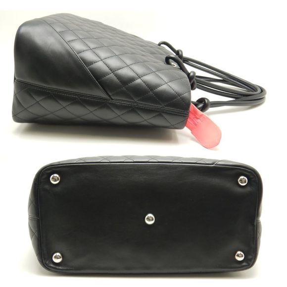 Chanel Large Tote Bag Cambon Line Calf Black - Picture 4 of 6